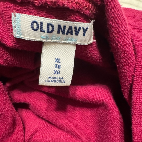 Old Navy hoodie and hot pink size large - Picture 2 of 3
